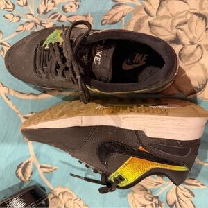 Nike Black and Iridescent Sneakers